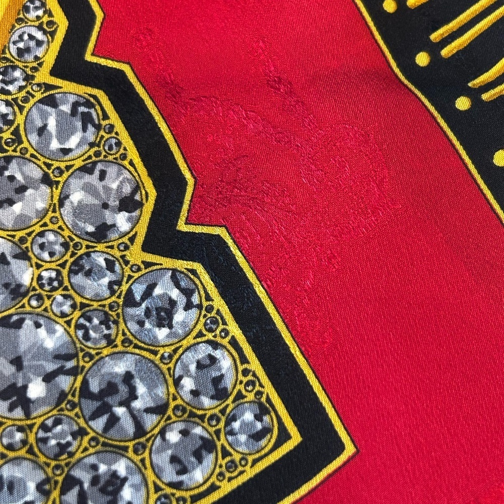 Must de CARTIER Paris 100% Silk Scarf Authentic Vintage - Picture 8 of 10